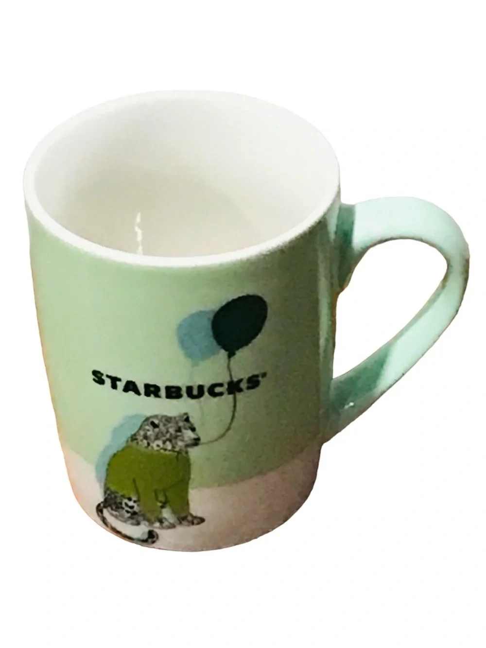 Starbucks Leopard With Birthday Balloons Coffee Mug Cup 10 Oz